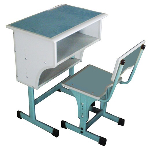 浅蓝课桌椅