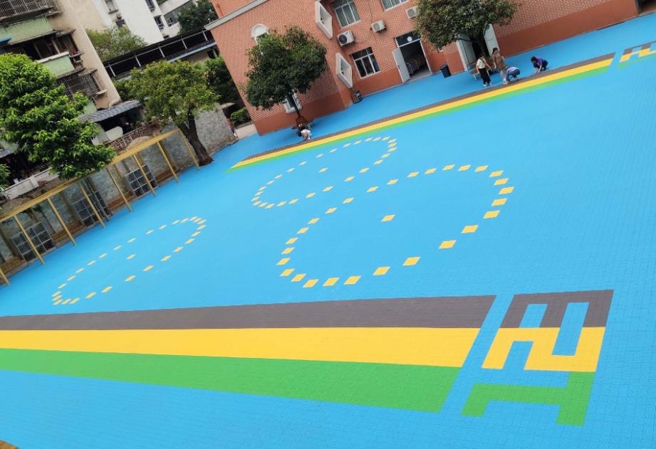 弹性安全运动地板